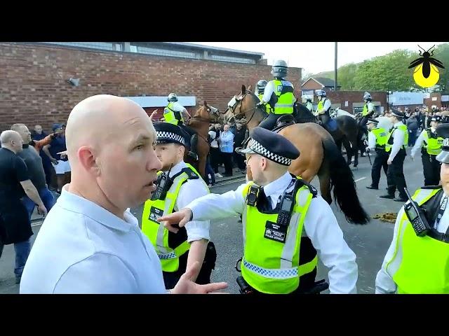 Police vs Fans after match Crystal Palace - West Ham 29.04.23