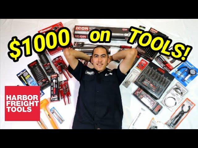 I SPENT $1000 AT HARBOR FREIGHT (TOOL HAUL)
