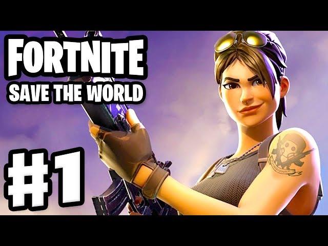 Fortnite: Save the World - Gameplay Walkthrough Part 1 - Stonewood (PC)