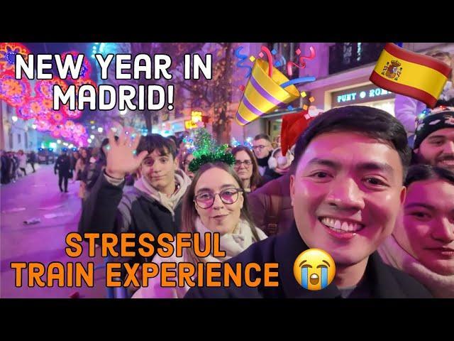 New Year in Madrid Spain + STRESSFUL TRAIN EXPERIENCE IN EUROPE