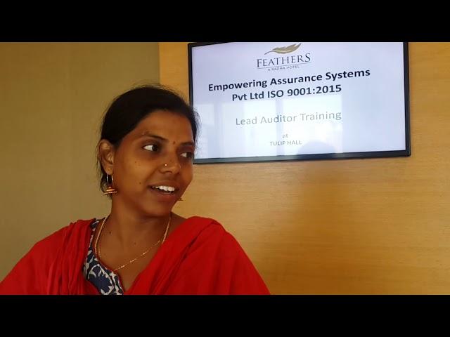 EAS- ISO 9001:2015 Lead Auditor Training Programe Chennai