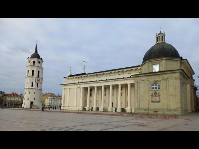 Spaziergang in Vilnius. Zentrum der Stadt. Teil 4. November 2023.