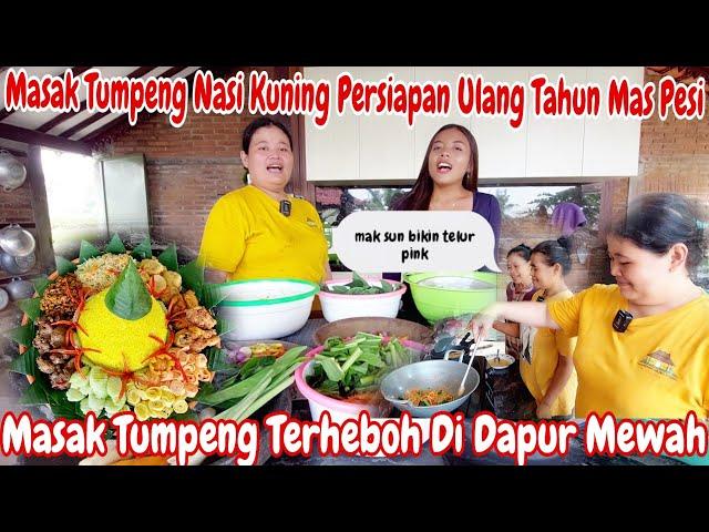 PERSIAPAN ULANG TAHUN MAS GEMOY‼️MASAK TUMPENG TERHEBOH || Nasi kuning Spesial buat mas Pesi