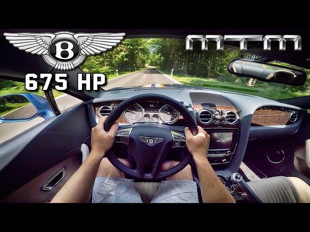 Bentley Continental GT V8 675HP MTM POV Test Drive by AutoTopNL