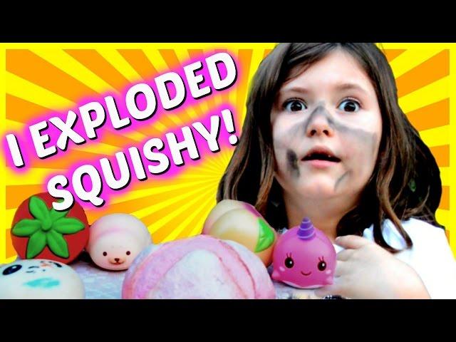 EXTREME SQUISHY DARES YOU'VE NEVER SEEN BEFORE: I exploded my squishy! (SKIT) | Sedona Fun Kids TV