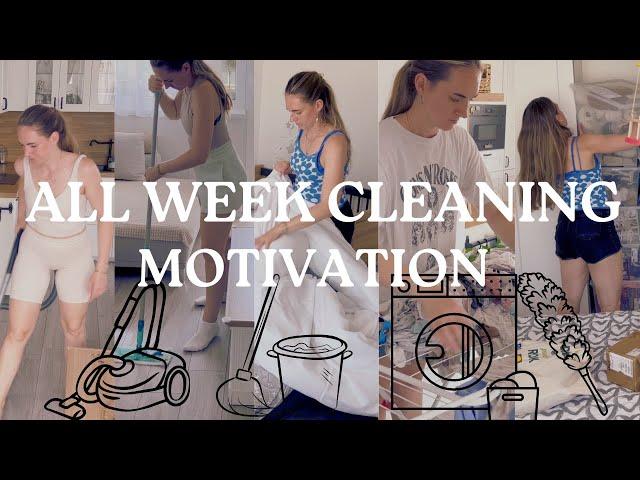  5 DAYS CLEAN WITH ME*weekly cleaning motivation/get it all done/speed clean+real time cleaning