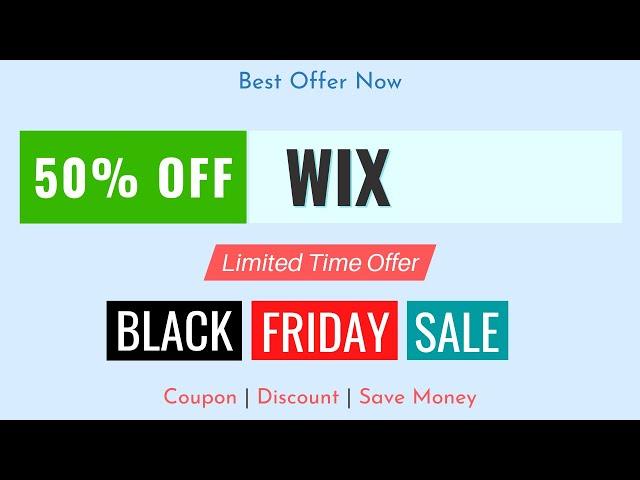 50% OFF Wix Black Friday Sale 2024 [+Domain]