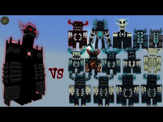 Mutant Expurgated Tryden vs Warden Plus (Wardens) | Minecraft Bedrock | Mob Battle