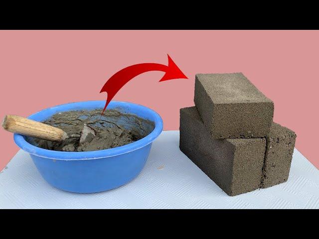 Diy Cement ideas making cement block bricks easily