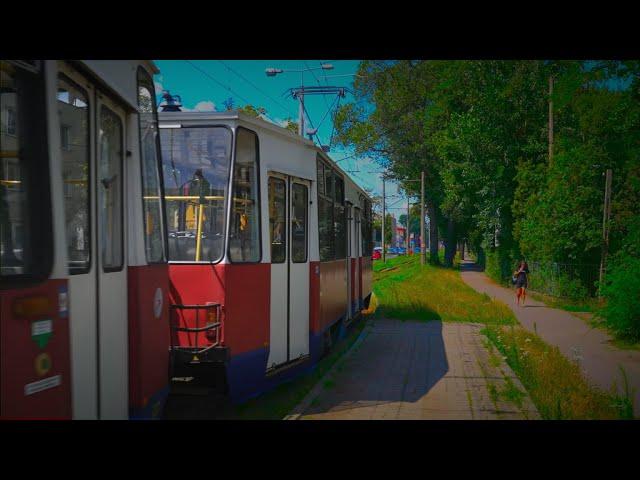 Poland, Bydgoszcz, tram 3 ride from Garbary to Nakielska / Wrzesińska