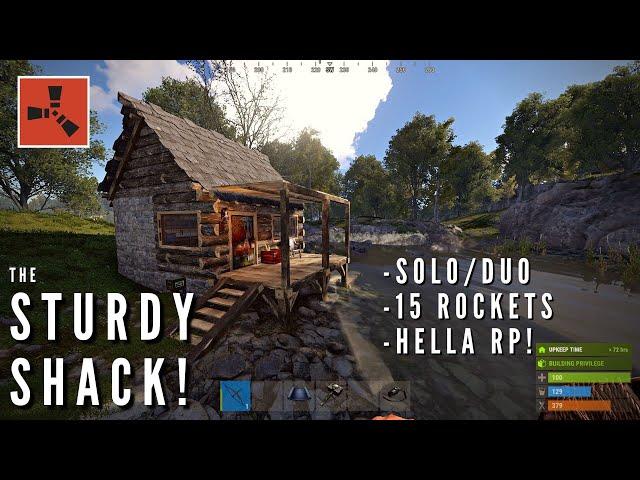 The Sturdy Shack! - Strong, Solo / Duo, RP Rust base.