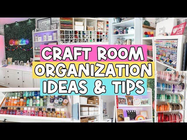 Genius Craft Room Organization & Storage Ideas |  Craft Room Tour 2025