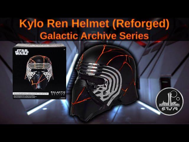 Kylo Ren reforged Helmet from the Galactic Archive Series review