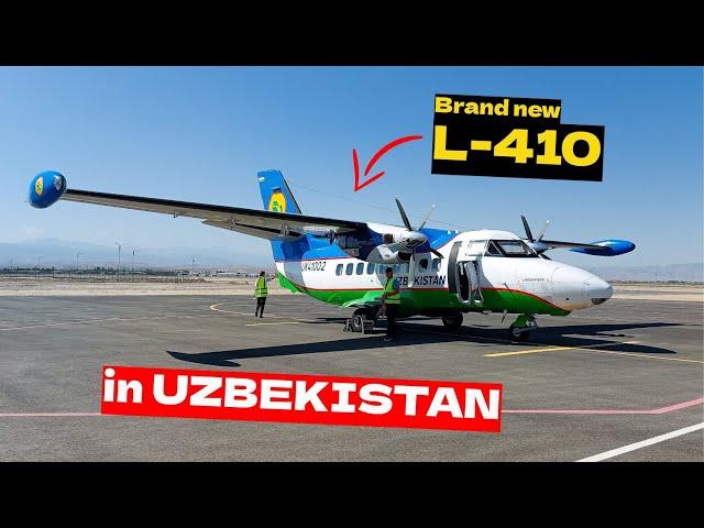 I flew on a Czech made plane in Uzbekistan! | Let L410 Turbolet Tripreport