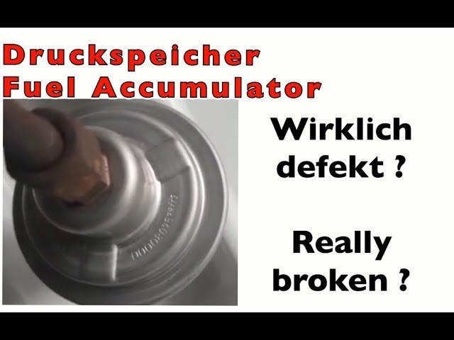 Druckspeicher testen - Fuel Accumulator - Accumulateur - Jetronic