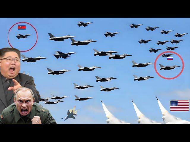 10 minutes ago! Russia-North Korea's big bankruptcy 999 fighter jets destroyed by US advanced weapon