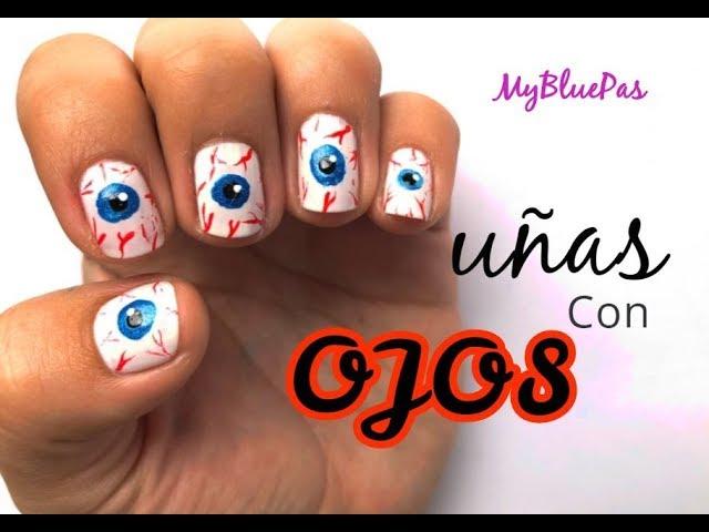 Uñas con Ojos para Halloween - Mybluepas