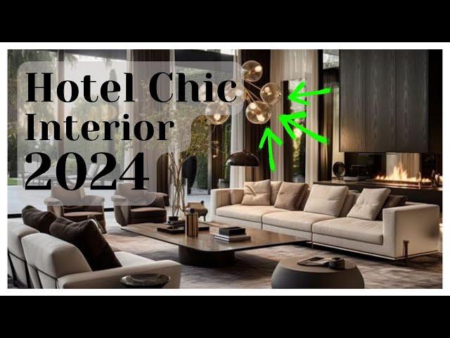 Hotel Chic Interior Design 2024: A Luxurious Appearance Just At Home!