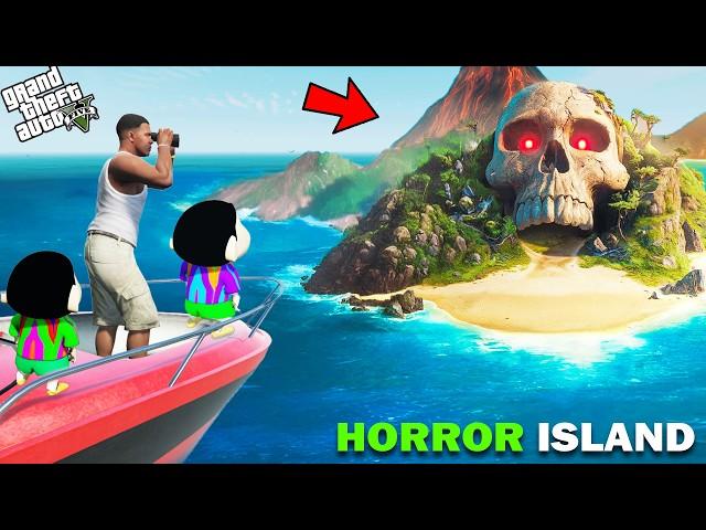 Shinchan And Franklin Visit The HORROR Island In GTA 5!