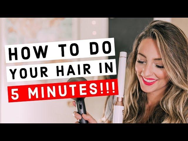 How to do your hair in less than five minutes | HAIR TUTORIAL