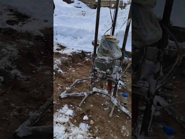 бурение скважины зимой 5ч