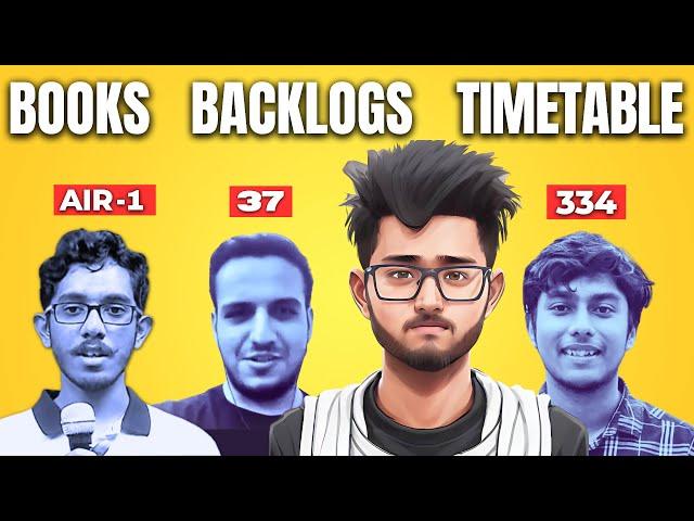 Genius IIT JEE Advice from Toppers - AIR 1 vs 37 vs 334 