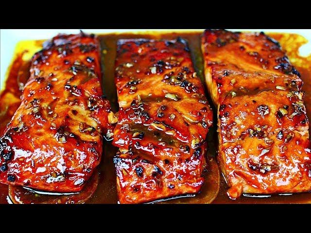 Honey Garlic Glazed Salmon Recipe - Easy Salmon Recipe