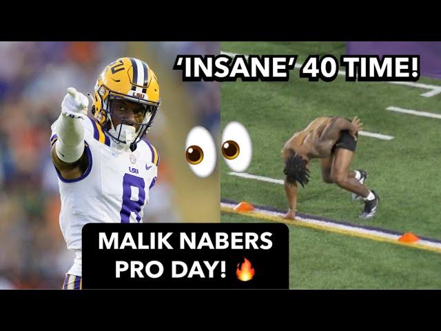 Malik Nabers FULL LSU Pro Day Highlights  2024 NFL Draft | Malik Nabers 4.35 40 Yard Dash