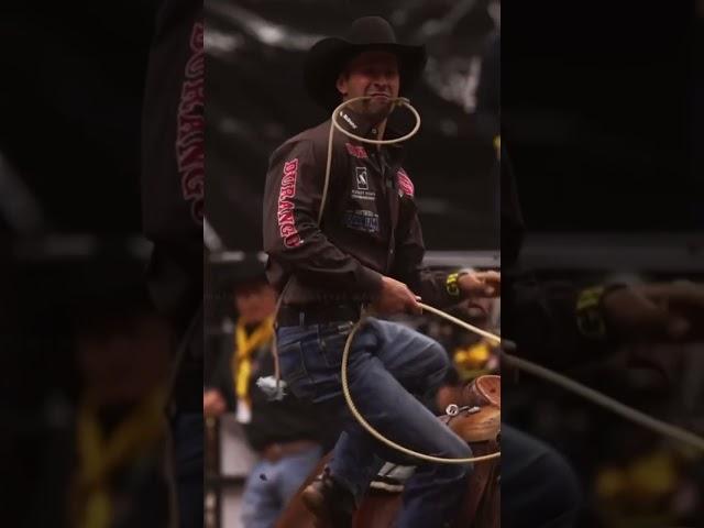 Shane Hanchey at The CFR ‌  Hanging Horses  ‌#rodeo #calfroping