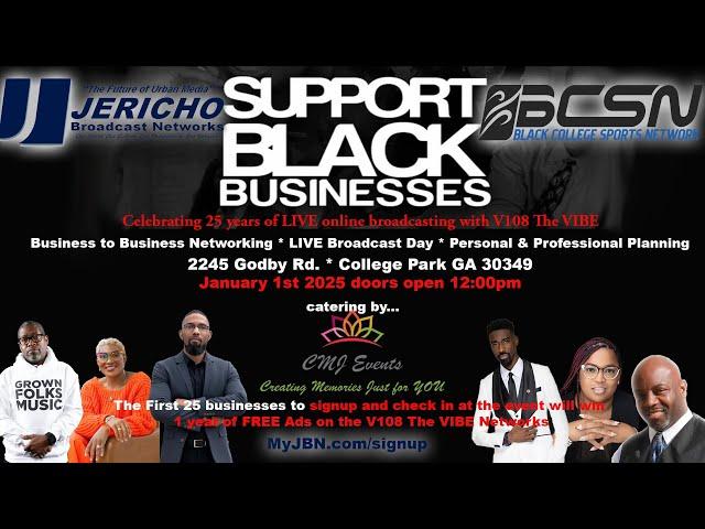 Black Business Networking & Planning Session & V108 The VIBE 25th Year Celebration