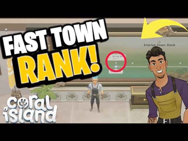 How to max out TOWN RANK! | Coral Island Early Access