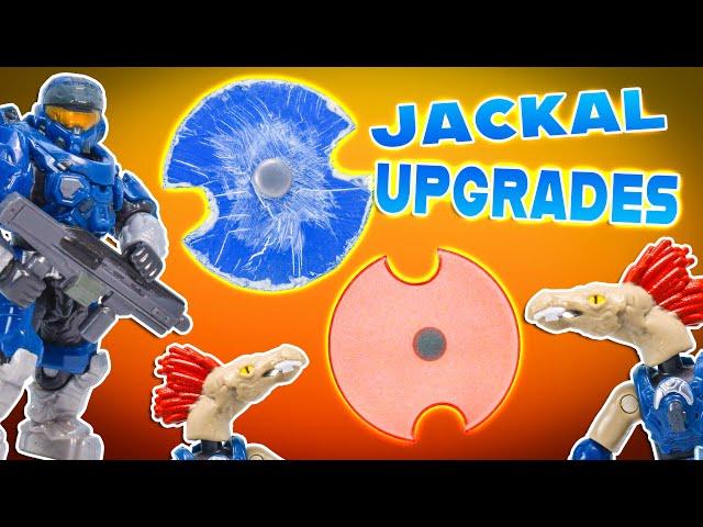 TIRED OF TEENY JACKAL SHIELDS?? Mega Construx Halo Jackal Shield Upgrades