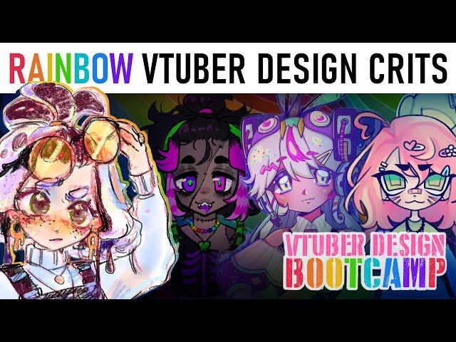  Critiquing your RAINBOW  Vtuber Designs 