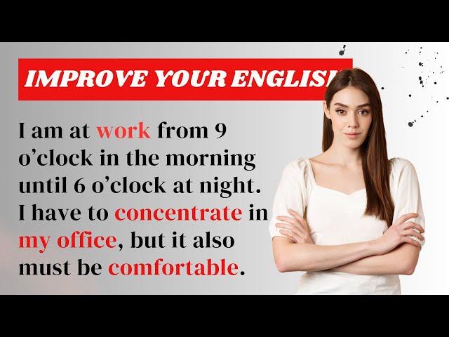 My Office | 10 minutes Practice English Routine | Everyday English Conversation Practice | Level 1