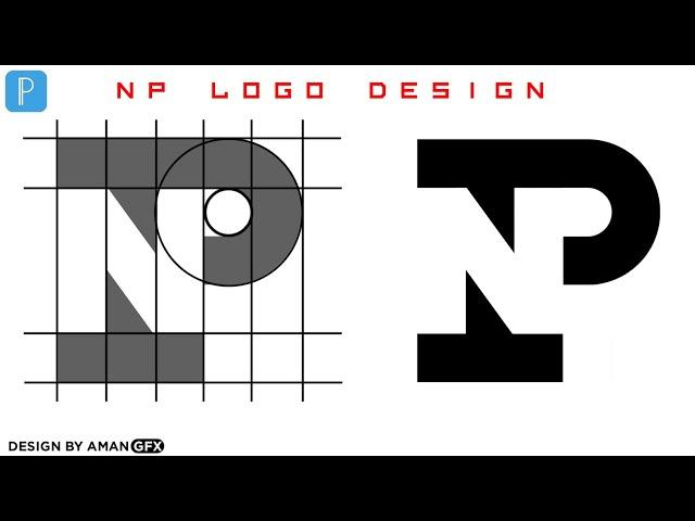 NP Logo Design In Pixellab | How To NP Design Logo In Pixellab | Aman GFX