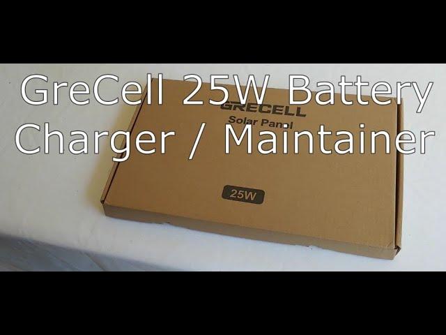 GRECELL 12V 25W Solar Battery Charger Maintainer