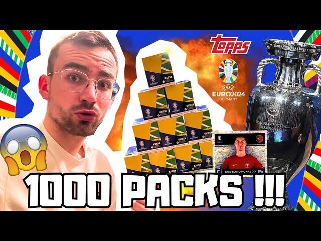 1000 PACKS 1000 € (6000 Sticker!!!) Topps UEFA EURO 2024 Germany Official Stickers