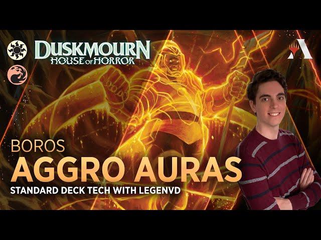 DUSKMOURN - Aggro Auras | Standard Deck Tech with LegenVD | MTG Arena