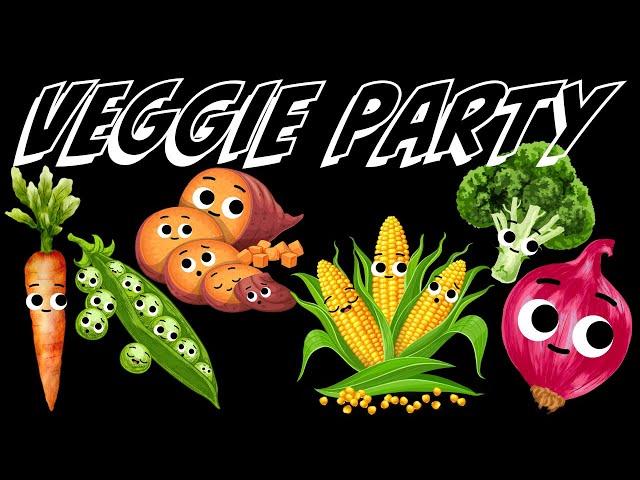 Bear Sensory - Funky Veggies! | Fun Dance Video with music and animation ! | Veggie Dance Party