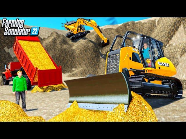 OUR "QUARRY" STRUCK GOLD MINING! NEW $500,000 DIG ON FLAT SURVIVAL - Farming Simulator