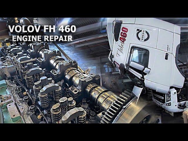 VOLVO FH 460 ENGINE REPAIR / MILEAGE 1.5 MILLION / D13 ENGINE / SUBTITLE