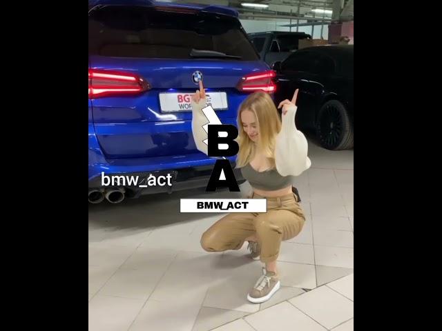 BMW Girl Russian  New BMW X5M 2021 , M Power  Bmw_act , Tiktok.