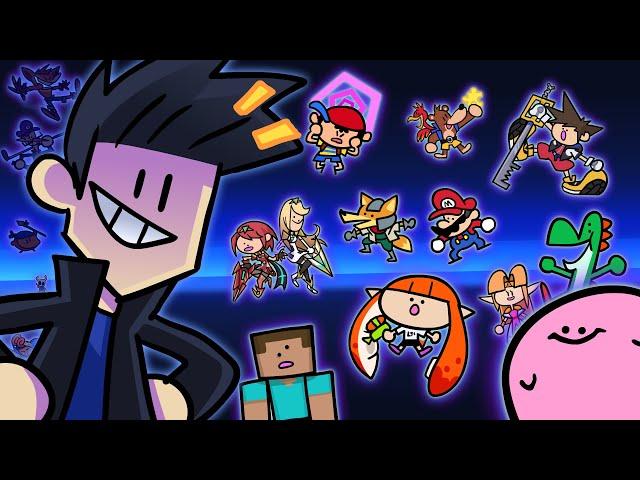 All Super Smash Bros Ultimate Characters Drawn in the TerminalMontage Style (Plus CUT CHARACTERS)