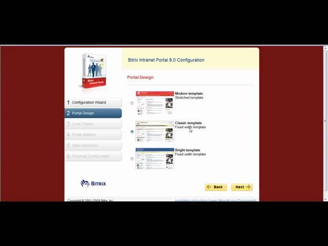 Bitrix Intranet Portal - Installation Wizard