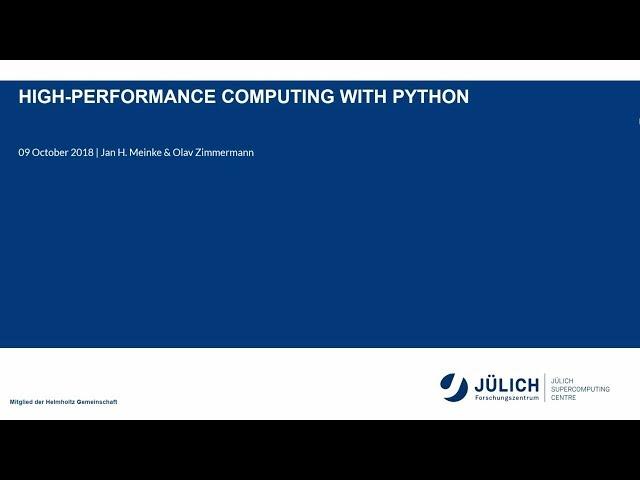 20181009 1030 Python, Introduction - Meinke, Zimmermann