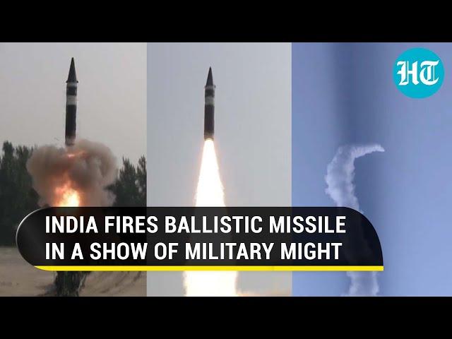 Indian Strategic Forces Command fires Agni-1 ballistic missile | Watch