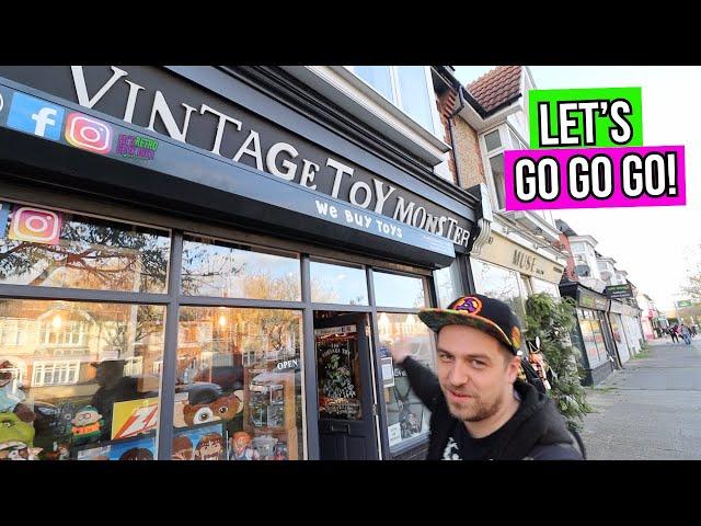 Toy Hunt at The Vintage Toy Monster & a  @VintageToyRush Room Tour! EURO TRIP EP.10