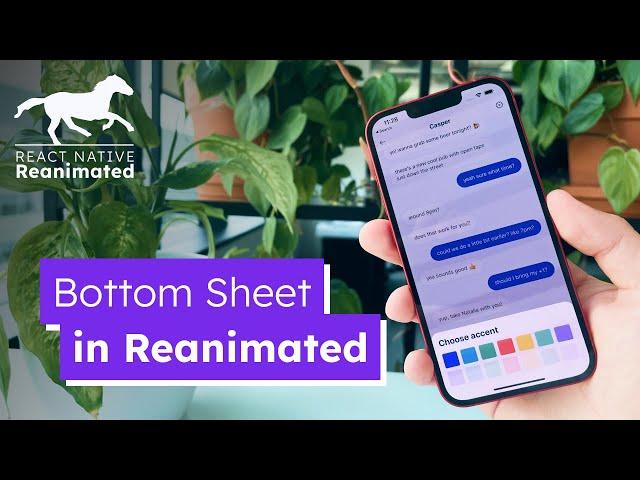 How to Make a Bottom Sheet with React Native Reanimated