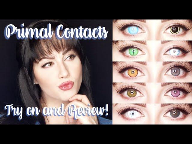 HUGE Primal Contact Lenses Haul Try On!