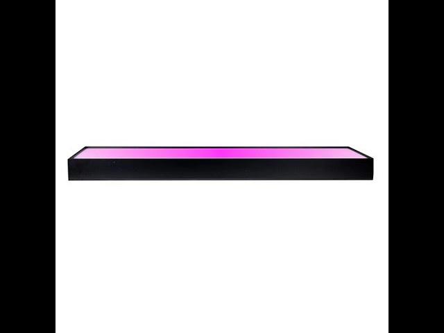 2.5" H x 36" W Glass Jar Short Riser Display With Color Changing LED Lighting